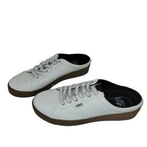 Ryka Fixed Lace Sneaker Mules - Viv Classic Mule Shoes White Women's Size 9W